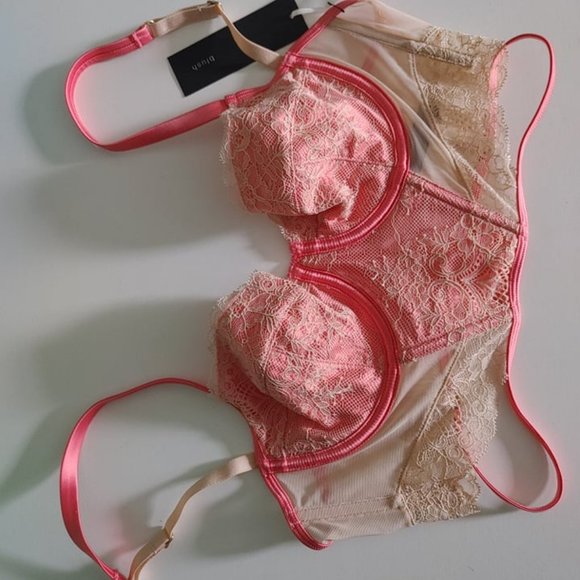 BLUSH Lingerie Lace Bustier Set - Picture 2 of 7